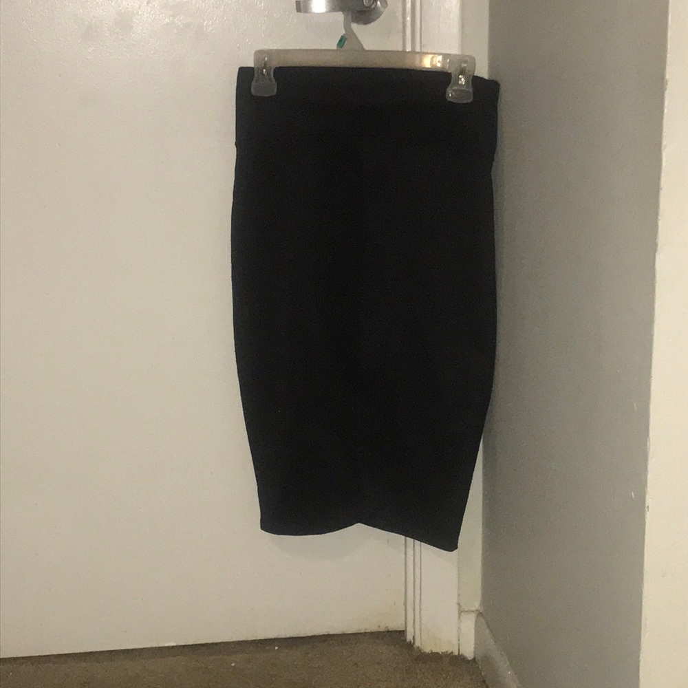 Cute black skirt with a slit